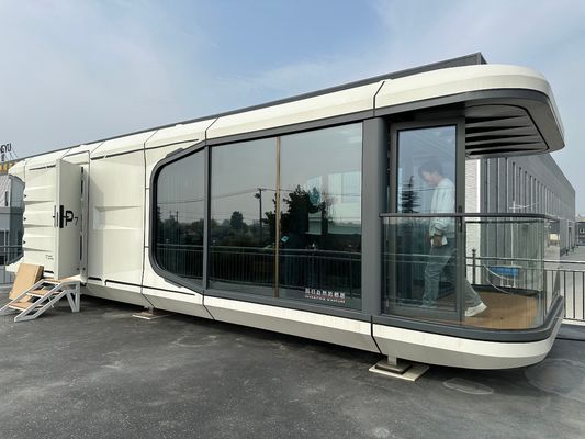 Multifunctionele top mode luxe kleine huizen prefabricadas mobiele ruimte capsule aangepast maat 2 slaapkamer container huis