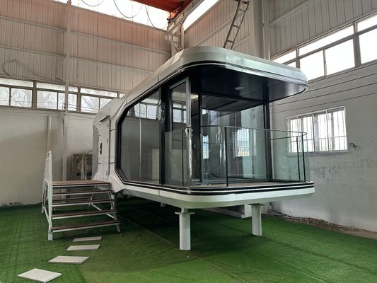 Multifunctionele top mode luxe kleine huizen prefabricadas mobiele ruimte capsule aangepast maat 2 slaapkamer container huis