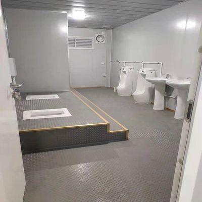 Draagbaar WC Toilet Veiligheidsdeur Gebruikt Draagbaar Tijdelijk Mobiele Wc Toilet Met Accessoires Prefab Set Ademhalend