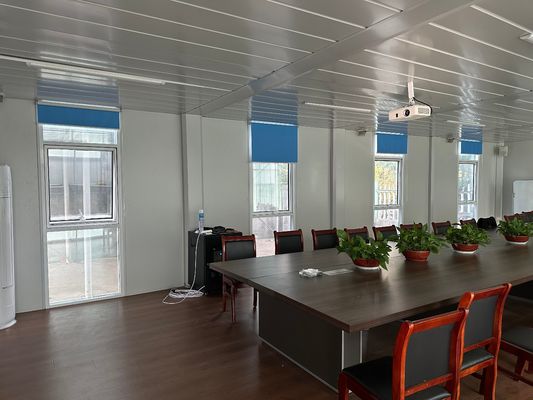 Huis gegalvaniseerde staalstructuur broodje paneel 20ft 40ft container huis modern prefab flat pack woonhuis container