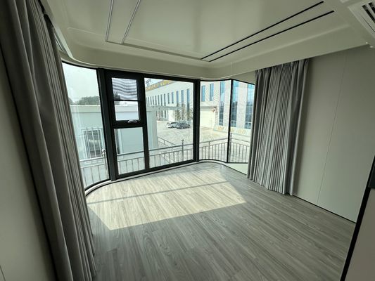 Luxe buitenwonen Groenhuis Prefab Space Capsule Huis met gegalvaniseerd stalen frame