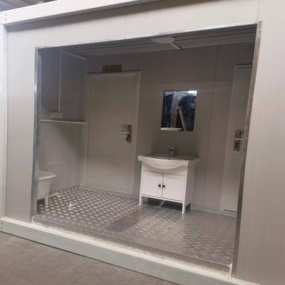 End Listing 20 40 ft Gereed gemaakt Draagbaar Modern mobiel Kleine prefab vouwbare container toilet met accessoires vuilniszak