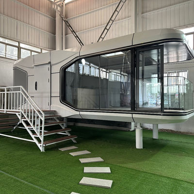 Draagbare prefab stalen villa voor multifunctionele slimme ruimtecapsule en buitencamping