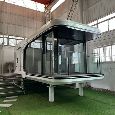Flat Cabinet Transport en lading Op maat gemaakte prefab luxe hotel moderne ruimtecapsule campinghuis voor klein huis