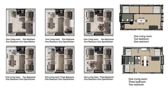 Stabiel, op maat gemaakte, voorgefabriceerde, luxe stalen sandwichpaneel, uitbreidbaar containerhuis met een snelle installatie
