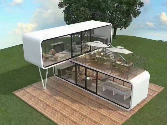 Modulair Capsule Hotel Outdoor Prefab Space Capsule House voor klanten