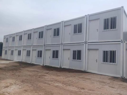 Hoofdmateriaal gegalvaniseerde staalstructuur sandwichpaneel platte verpakking container kantoor voor gemakkelijke installatie en geluidsisolatie