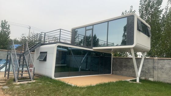 Direct leveren Buitenruimte Capsule Huis Verhuisbaar Huis Capsule Huis Elektriciteit Stopcontacten Staal Commerciële Ruimte