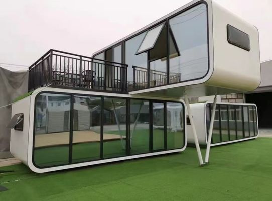 Direct leveren Buitenruimte Capsule Huis Verhuisbaar Huis Capsule Huis Elektriciteit Stopcontacten Staal Commerciële Ruimte