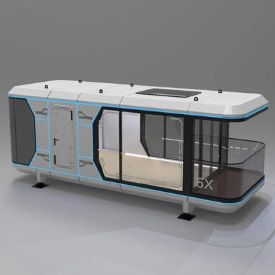 Moderne design stijl Smart Mobile Space Capsule Container Hotel Prefabricated Cabin Capsule House met Sandwich Panel Door