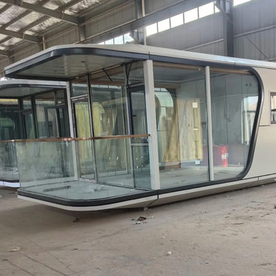 Moderne design stijl Smart Mobile Space Capsule Container Hotel Prefabricated Cabin Capsule House met Sandwich Panel Door
