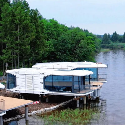 Gepersonaliseerde kleuren Containerhuizen Directe levering Moderne geprefabriceerde huizen Capsule Hotel