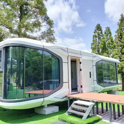Grafisch ontwerp Modern Space Capsule Hotel met en Modern Design Expandable Container