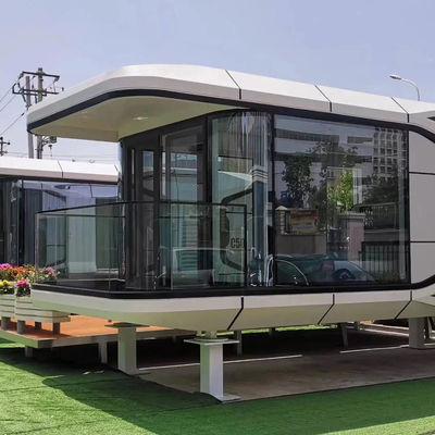 Moderne design ruimte capsule huis voor luxe modulair capsule hotel in aangepaste kleur