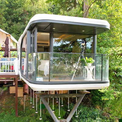 Moderne design ruimte capsule huis voor luxe modulair capsule hotel in aangepaste kleur