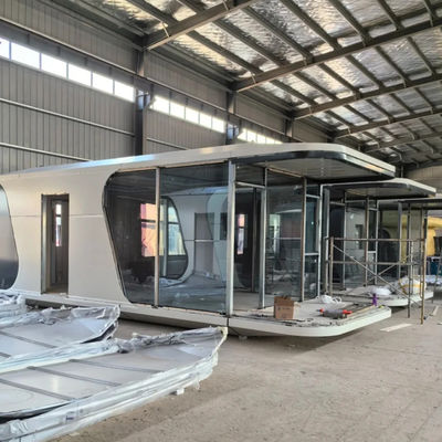 Moderne design ruimte capsule huis voor luxe modulair capsule hotel in aangepaste kleur