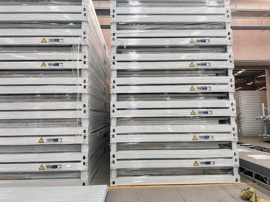 Hotel Stabiel Prefab Waterproof Brandproof Windproof Sandwich Panel Container Huis Vlak met aluminium raam