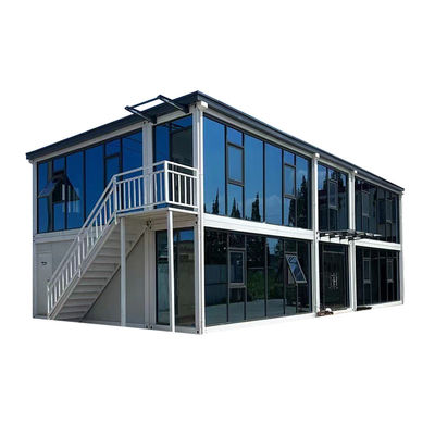 Voorraad Modern Design Stijl Prefab Container Huis gemaakt van gegalvaniseerd staal 180g bij Fascinating