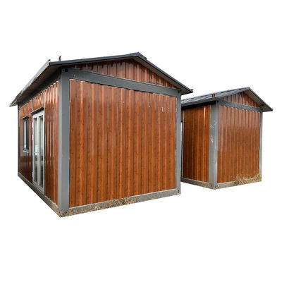 Staal gemaakt Stabiel Hout Graan Prefab Container House Flat Pack in meerdere maten met optionele sandwichpaneel muren en dak