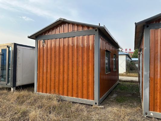 Staal gemaakt Stabiel Hout Graan Prefab Container House Flat Pack in meerdere maten met optionele sandwichpaneel muren en dak