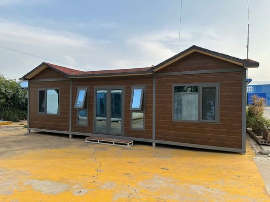 Staal gemaakt Stabiel Hout Graan Prefab Container House Flat Pack in meerdere maten met optionele sandwichpaneel muren en dak