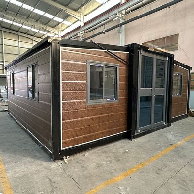 Afneembare uitbreidbare container huis villa aangepast kleur geprefabriceerd modulair huis