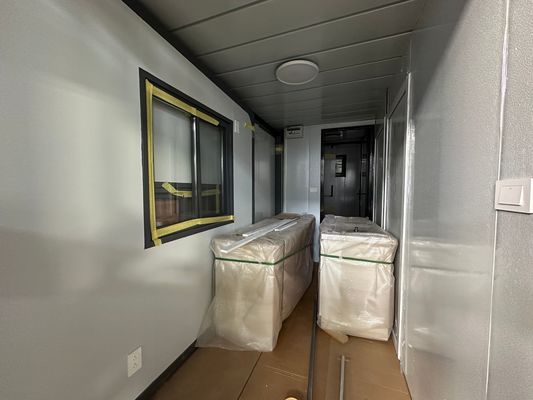 Afneembare uitbreidbare container huis villa aangepast kleur geprefabriceerd modulair huis