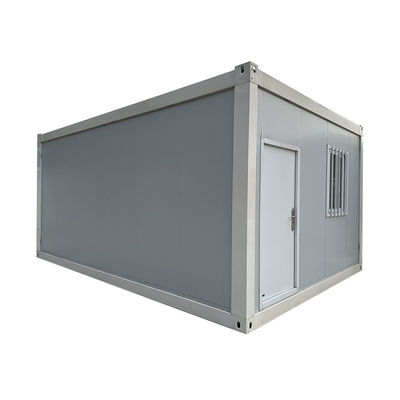 Draagbare ruimte buitenshuis Uniek ontworpen staal flat pack container huis met gegalvaniseerde staal structuur