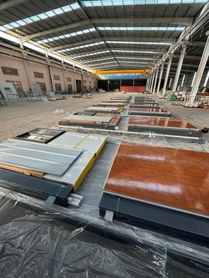 Aanpasbaar Canopy Trap Glas Gordijn Muur Glasvezel Sandwich Panel Container Huis Vlak Pack voor Appartement