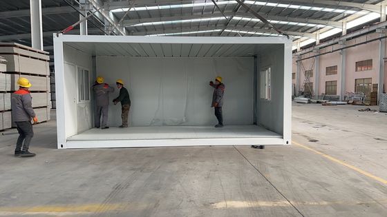 Klaar gemaakt op maat Kleur Grootte Staal Glas Wol Sandwich Panel Opvouwbaar Container Huis voor compact en stijlvol wonen