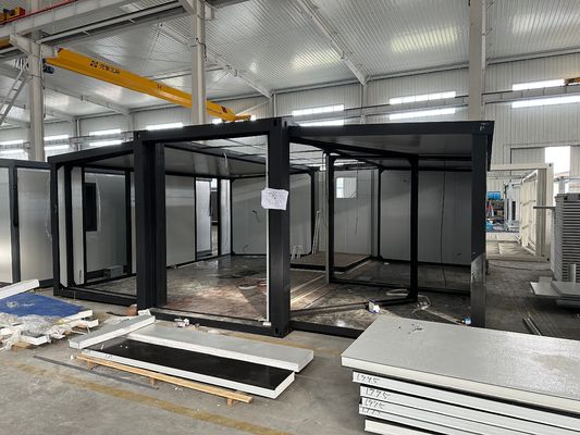 Stalen raam draagbaar woonhuis uitbreidbaar containerhuis voor hedendaagse ontwerp stijl klaar om te verhuizen in 20ft 30ft 40ft