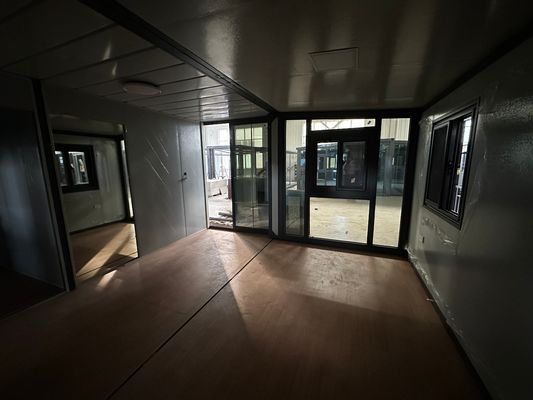 Stalen raam draagbaar woonhuis uitbreidbaar containerhuis voor hedendaagse ontwerp stijl klaar om te verhuizen in 20ft 30ft 40ft
