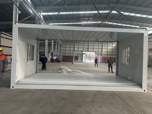 Trend Verplaatsbaar 20ft Opvouwbaar Containerhuis School Voordeel Vinnige installatie Draagbaar prefab mobiele huis voor tijdelijke opslag