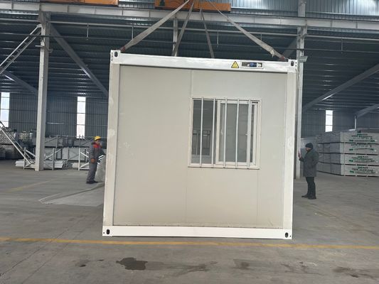 Trend Verplaatsbaar 20ft Opvouwbaar Containerhuis School Voordeel Vinnige installatie Draagbaar prefab mobiele huis voor tijdelijke opslag
