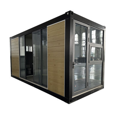 Prefab Windproof Sandwich Panel Container House Flat Pack met 3C/CE/CL/SAA standaard elektriciteit en stabiele structuur