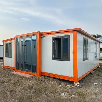 40ft verplaatsbaar uitbreidbaar huis met stalen raam woonkamer villa stalen luxe container huis en goede thermische isolatie