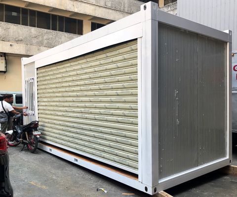 20ft aardbevingsbestendige container Vlak huis geluidsisolatie modulaire gemodificeerde scheepvaartcontainer met moderne ontwerpstijl