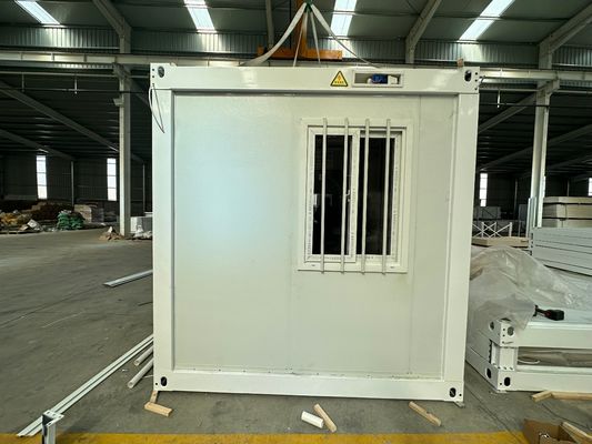 Mobiele multi-modulaire geprefabriceerde 20 40 ft gegalvaniseerde stalen frame zigzag vouwcontainer huis met structuur