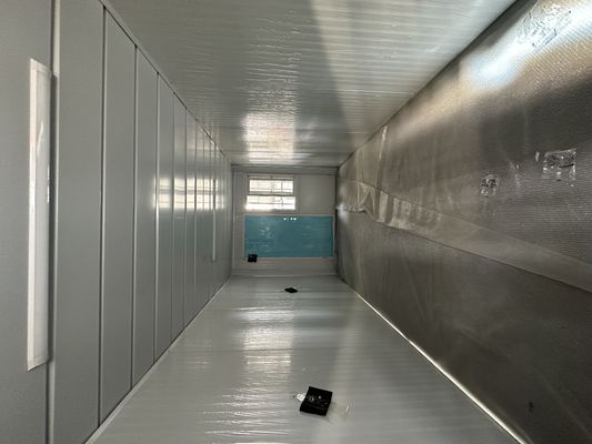 Mobiele multi-modulaire geprefabriceerde 20 40 ft gegalvaniseerde stalen frame zigzag vouwcontainer huis met structuur