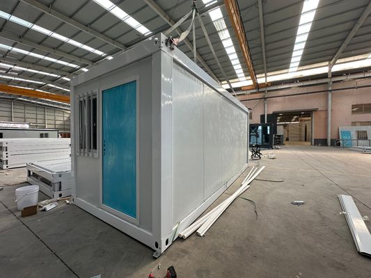 Mobiele multi-modulaire geprefabriceerde 20 40 ft gegalvaniseerde stalen frame zigzag vouwcontainer huis met structuur