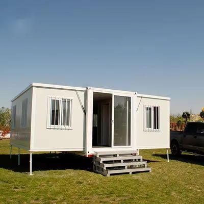 Moderne kleine geprefabriceerde uitbreidbare containerhuizen vouwhuis 20ft 40ft aangepaste kleur