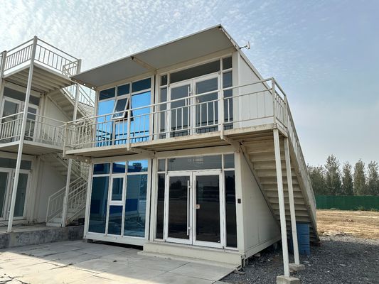 Modern ontwerp Appartement Op maat gemaakte stalen frame Prefab mobiele draagbare containerhuis Flat Pack Modulaire huizen