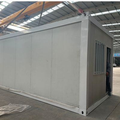 Op maat gemaakte kleine draagbare geprefabriceerde stalen frame 20ft/30ft/40ft Rock Wool Sandwich Panel Zigzag vouwcontainer huis