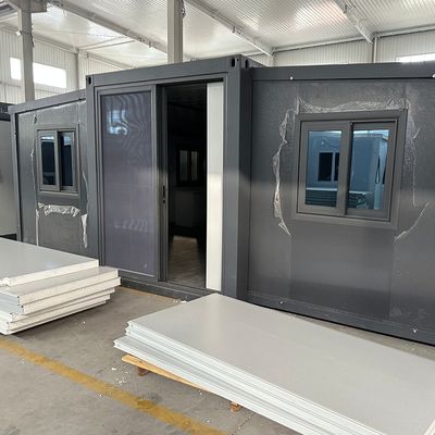 Aluminium Venster 3 Slaapkamers Draagbaar Geprefabriceerd Uitbreidbaar Container Huis Voor Buiten Slaapkamer Milieubescherming Recycling