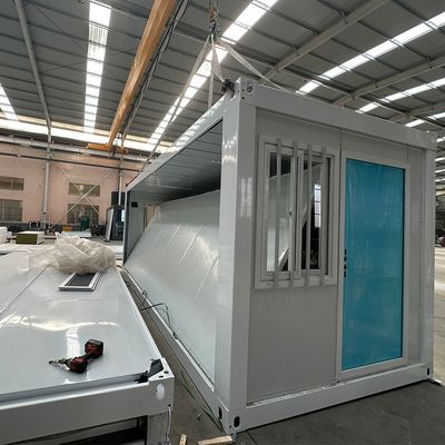20ft geprefabriceerd opvouwbaar containerhuis met afneembare structuur en aluminium vensterontwerp