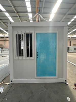 20ft geprefabriceerd opvouwbaar containerhuis met afneembare structuur en aluminium vensterontwerp