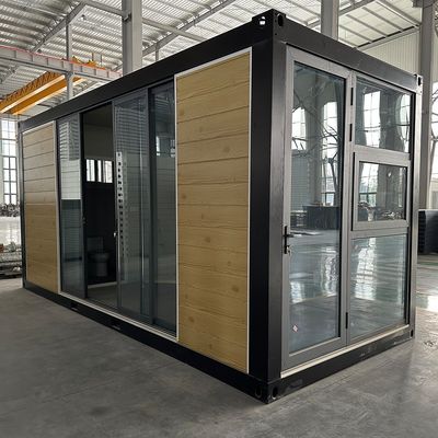 Gegalvaniseerde staalstructuur aangepaste kleur prefab flat pack container huis voor koolstofarm wonen