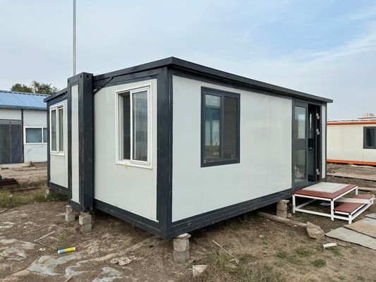 Villa snel bouwen 20 ft 30ft 40ft mobiele uitbreidbare containerhuizen met keuken