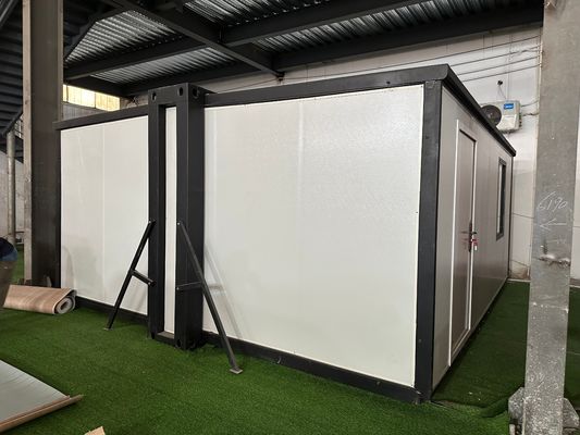 40ft of op maat gemaakt sandwichpaneel Uitbreidbaar containerhuis Warme woonkamer en badkamer