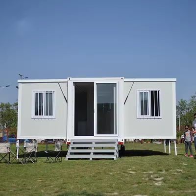 40ft of op maat gemaakt sandwichpaneel Uitbreidbaar containerhuis Warme woonkamer en badkamer